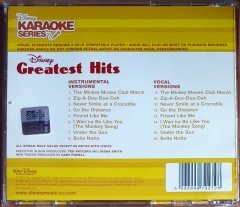DISNEY KARAOKE SERIES / GREATEST HITS (2003) - CD WALT DISNEY RECORDS 2.EL