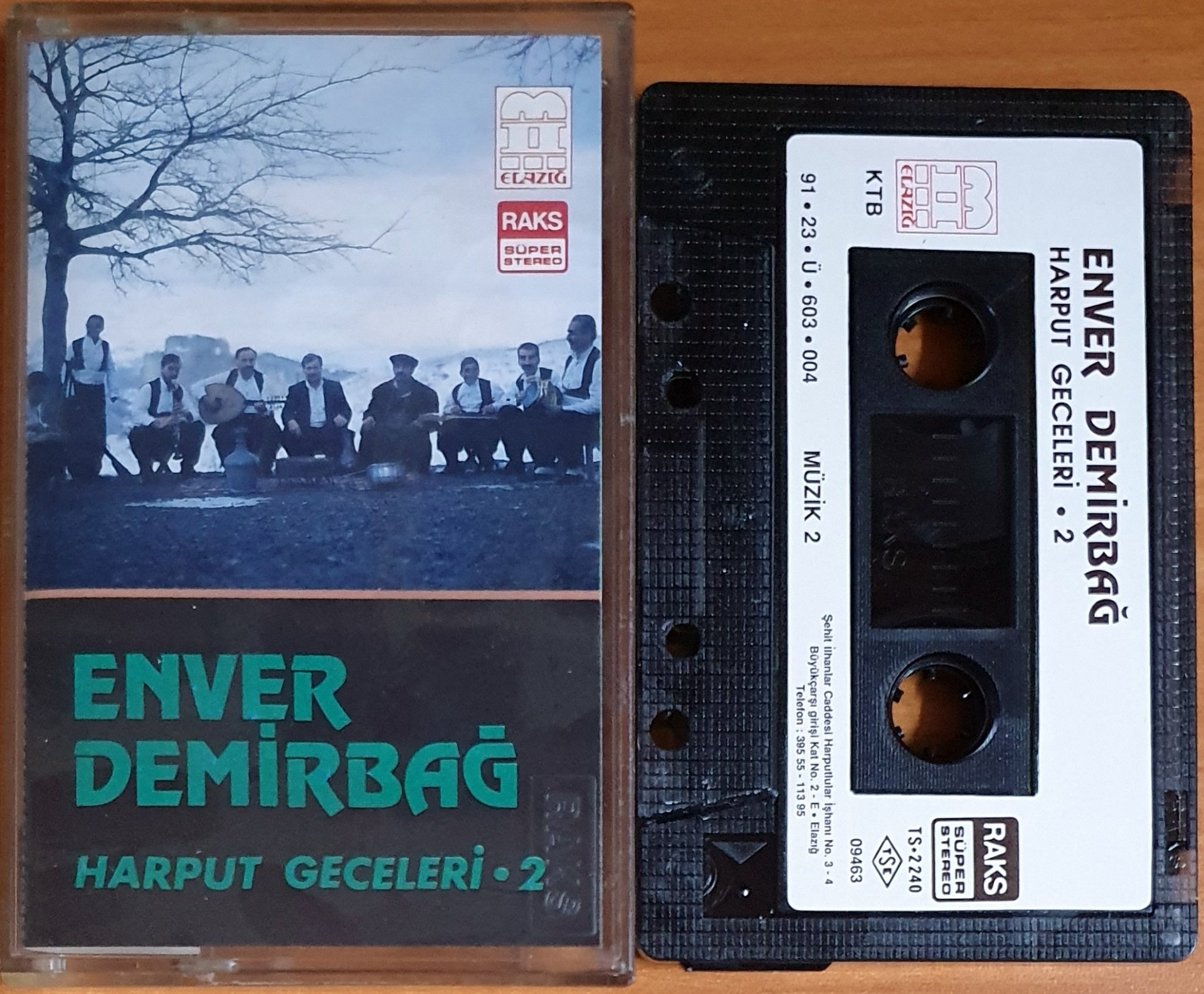 ENVER DEMİRBAĞ - HARPUT GECELERİ 2 (1991) - KASET 2.EL