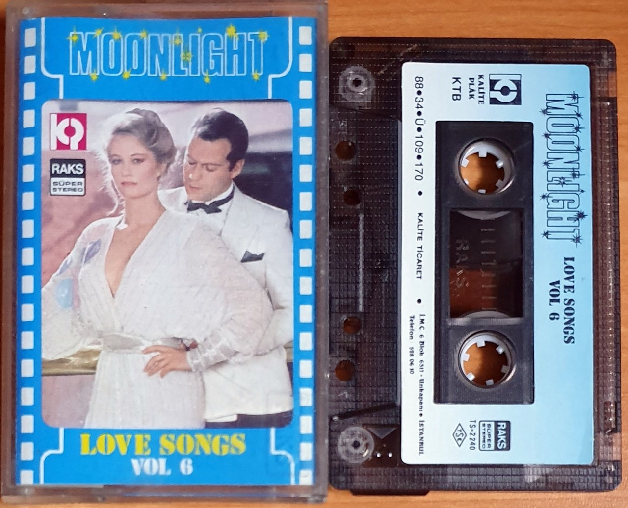 MOONLIGHT / LOVE SONGS VOL 6 (1988) - KASET KALİTE 2.EL