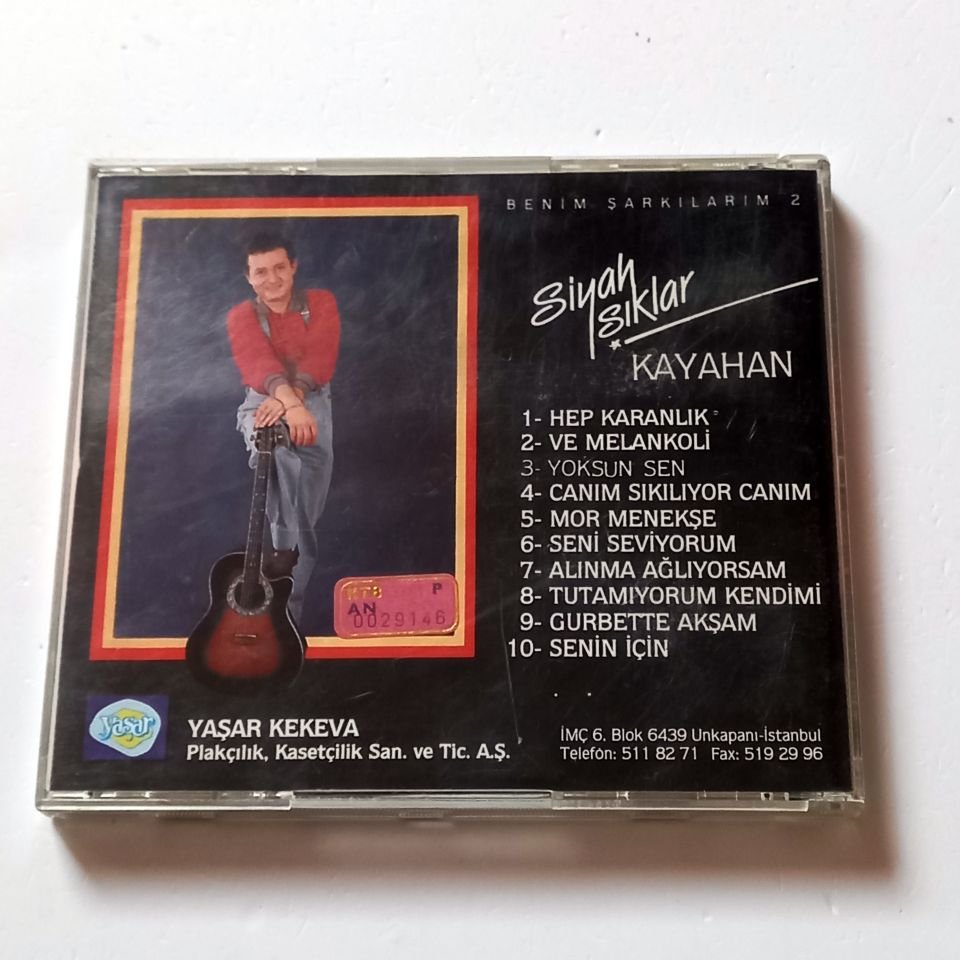 KAYAHAN - SİYAH IŞIKLAR / BENİM ŞARKILARIM 2 - CD YAŞAR KEKEVA 2.EL