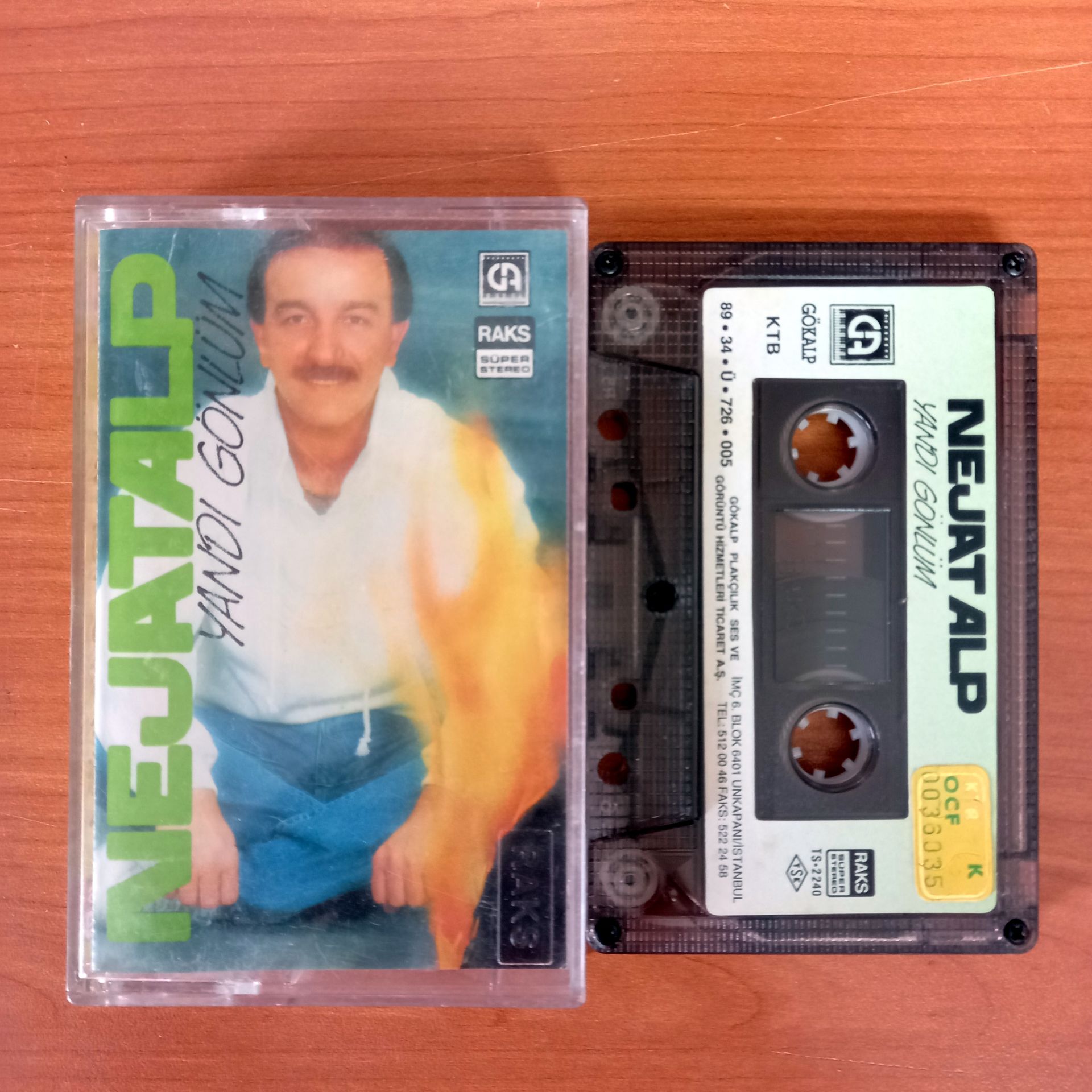 NEJAT ALP - YANDI GÖNLÜM (1989) - KASET 2.EL
