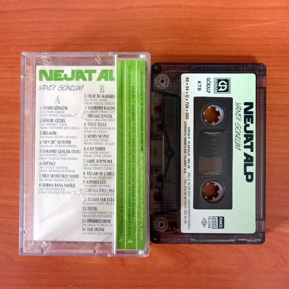 NEJAT ALP - YANDI GÖNLÜM (1989) - KASET 2.EL