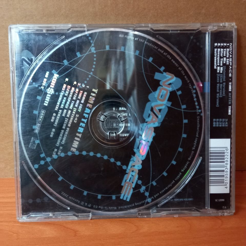 NOVASPACE - TIME AFTER TIME (2002) - CD SINGLE 2.EL