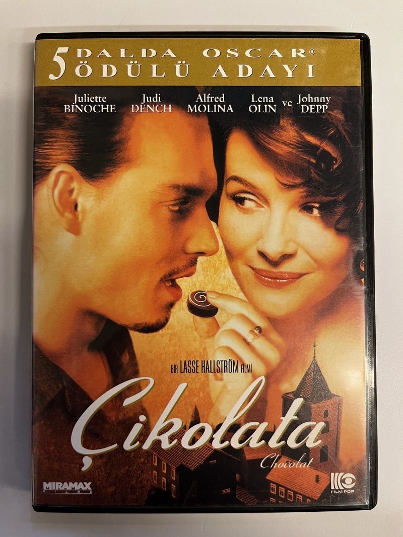 CHOCOLATE - ÇİKOLATA - JOHNNY DEPP - LASSE HALLSTROM - DVD 2.EL