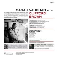 SARAH VAUGHAN - WITH CLIFFORD BROWN (1956) - LP 180GR 2018 EDITION SIFIR PLAK