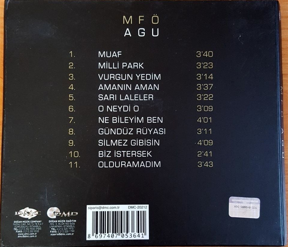 MAZHAR FUAT ÖZKAN MFÖ - AGU (2006) - CD 2.EL