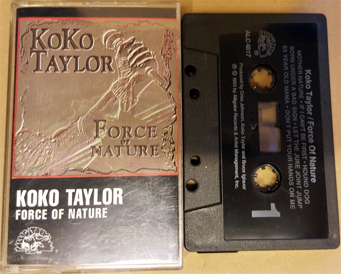 KOKO TAYLOR - FORCE OF NATURE (1993) CASSETTE MADE IN USA ''USED''