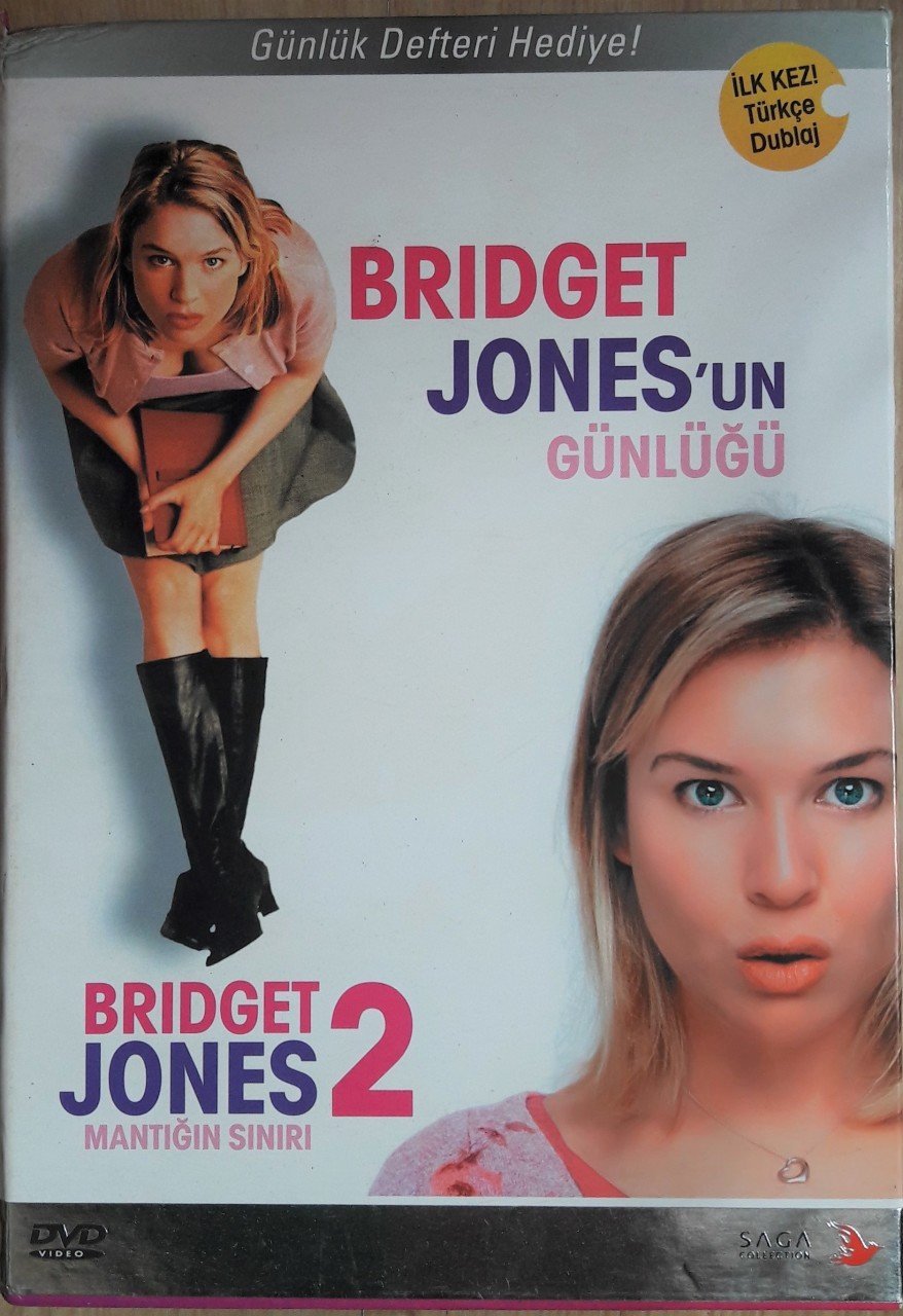 BRIDGET JONES'UN GÜNLÜĞÜ 1 - 2 - BRIDGET JONES - RENÉE ZELLWEGER - HUGH GRANT - COLIN FIRTH - GÜNLÜK DEFTERİ + 2DVD KUTU 2.EL