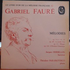 FAURÉ: MÉLODIES, JACQUES HERBILLON VOL.12 (1974) - PLAK 2.EL
