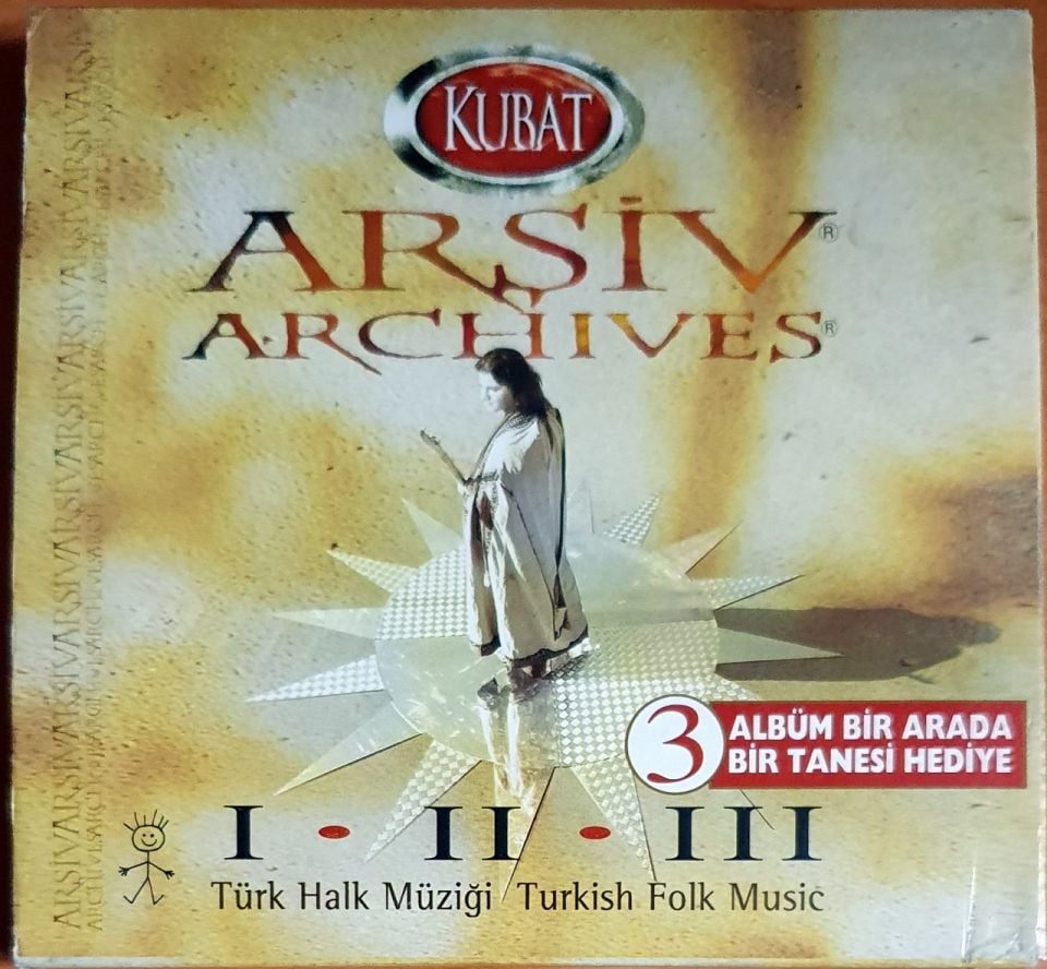 KUBAT - ARŞİV I II III / TÜRK HALK MÜZİĞİ (2000) - 2CD+VCD 2.EL