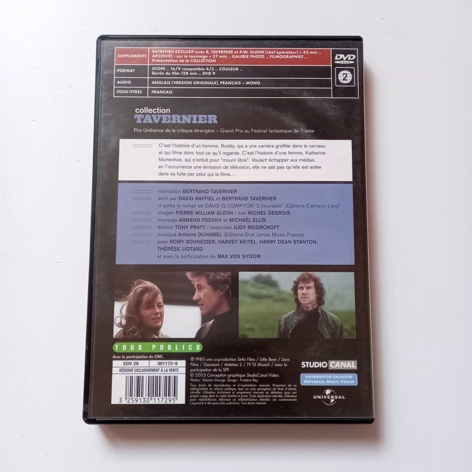 LA MORT EN DIRECT - ROMY SCHNEIDER, HARVEY KEITEL, YÖN.: BERTRAND TAVERNIER - DVD 2.EL TR ALTYAZI YOKTUR