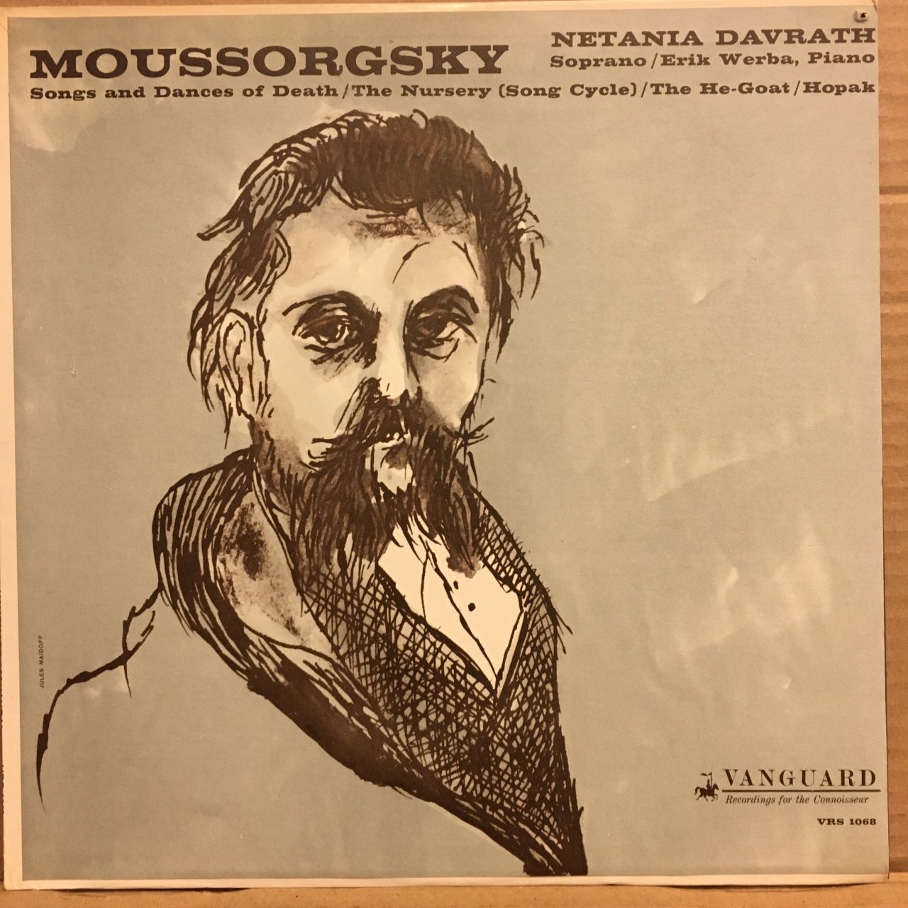 MOUSSORGSKY - SONGS AND DANCES OF DEATH / THE NURSERY/THE HE GOAT/HOPAK , NETANIA DAVRATH - LP 2.EL PLAK