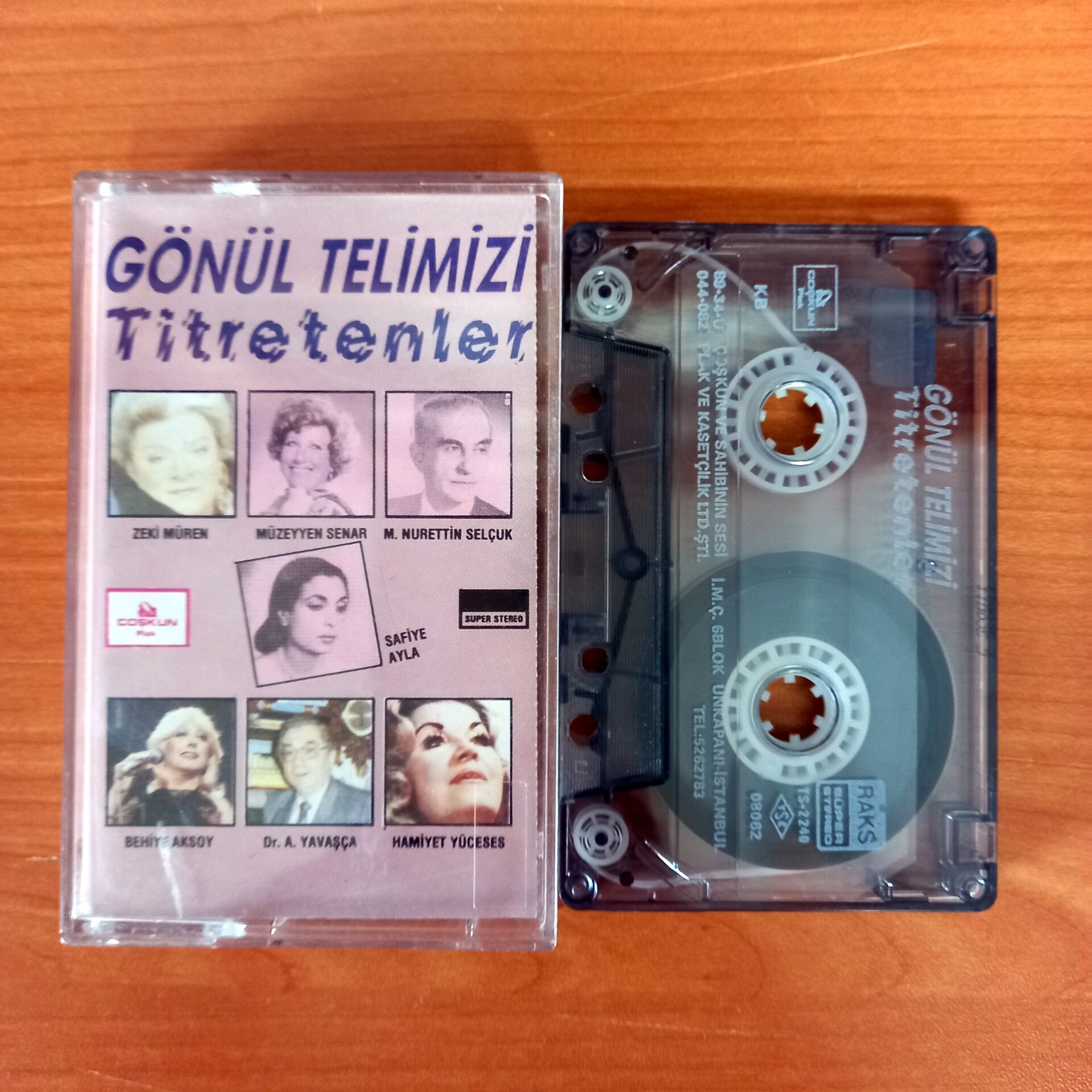 GÖNÜL TELİMİZİ TİTRETENLER / ZEKİ MÜREN, MÜZEYYEN SENAR, BEHİYE AKSOY, HAMİYET YÜCESES - KASET 2.EL