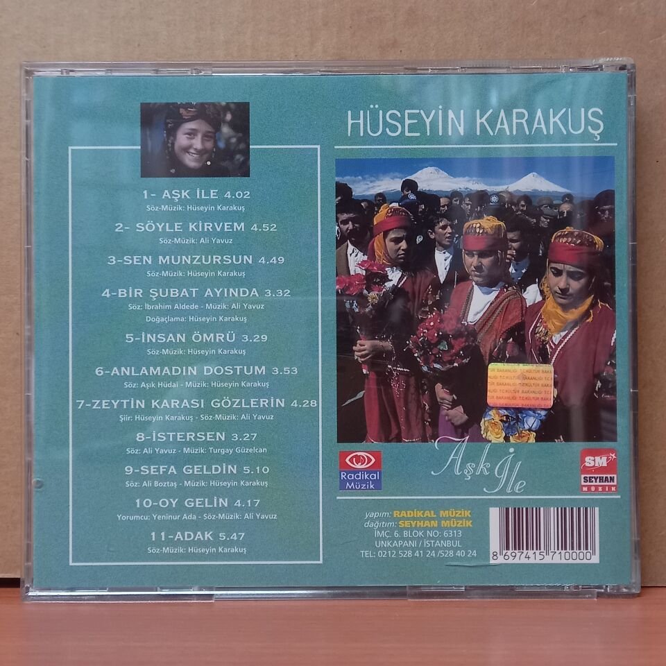 HÜSEYİN KARAKUŞ - AŞK İLE (2000) - CD 2.EL