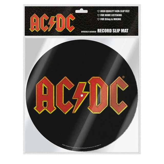 AC/DC - OFFICIALY LICENSED RECORD SLIP MAT - PİKAP KEÇESİ