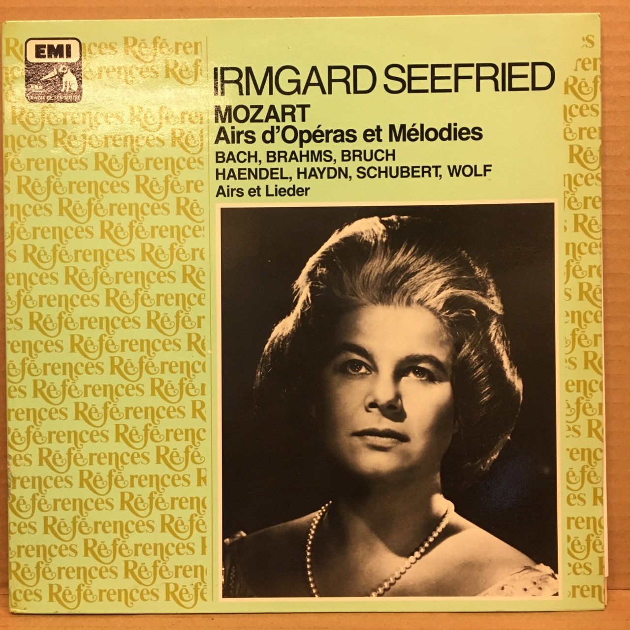 IRMGARD SEEFRIED MOZART AIRS D'OPERAS ET MELODIES BACH, BRAHMS, BRUCH.. 1987 2.EL 2PLAK