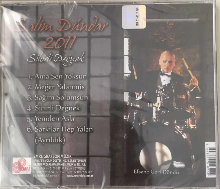 SALİM DÜNDAR - SİHİRLİ DEĞNEK (2011) CD AMBALAJINDA SIFIR