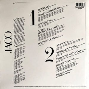 JACO PASTORIUS (WEATHER REPORT) - JACO PASTORIUS (1976) - LP 180GR 2010 EDITION SIFIR PLAK