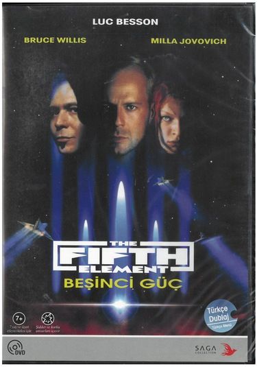 BEŞİNCİ GÜÇ - THE FIFTH ELEMENT - BRUCE WILLIS - MILLA JOVOVICH - LUC BESSON - DVD 2.EL