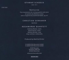 OTHMAR SCHOECK - NOTTURNO (2009) ROSAMUNDE QUARTET CD ECM NEW SERIES SIFIR