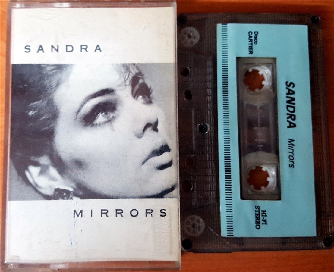 SANDRA - MIRRORS CASSETTE MADE IN TURKEY ''USED'' PAPER LABEL