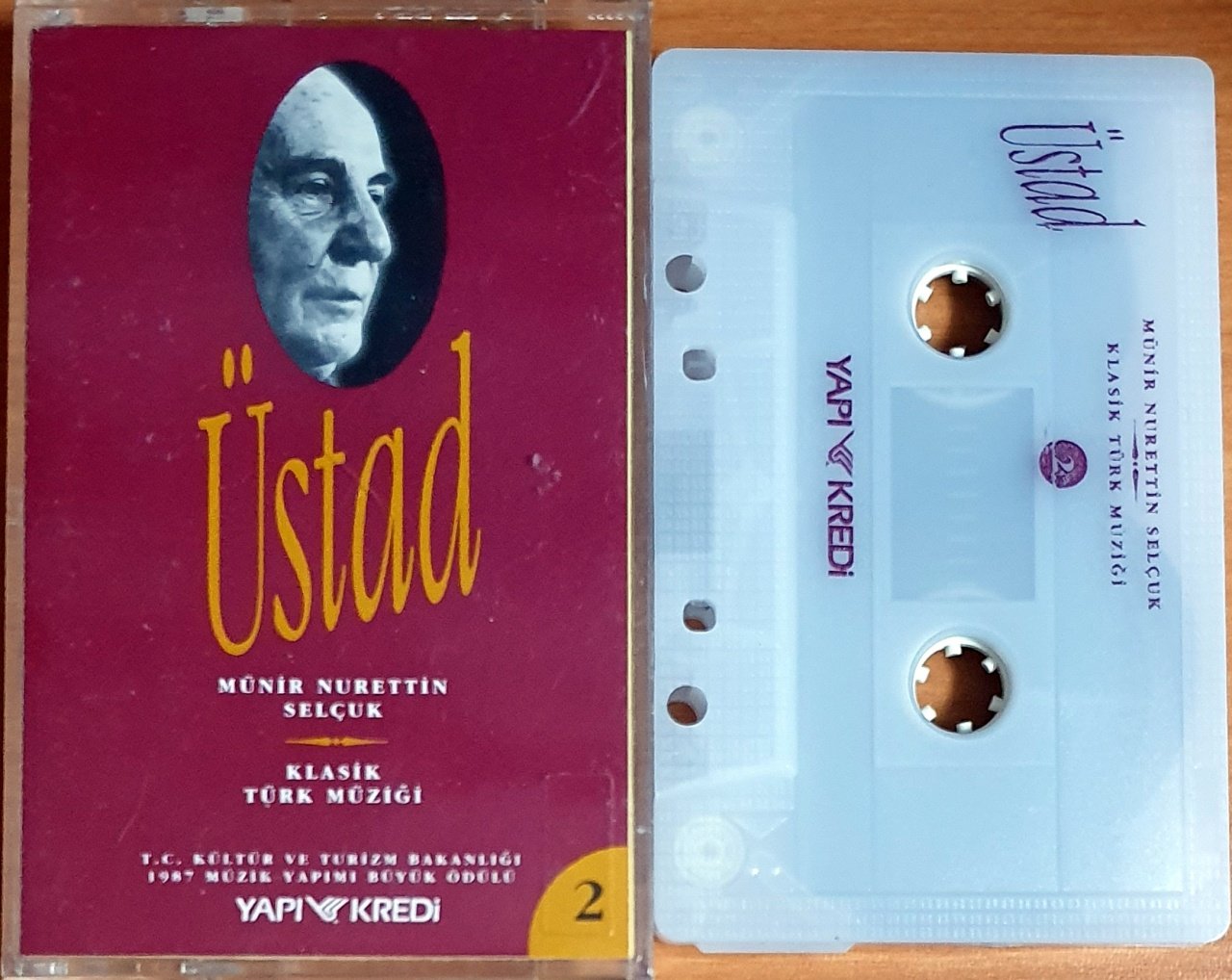 ÜSTAD / MÜNİR NURETTİN SELÇUK 2 / KLASİK TÜRK MÜZİĞİ - KASET YAPI KREDİ 2.EL