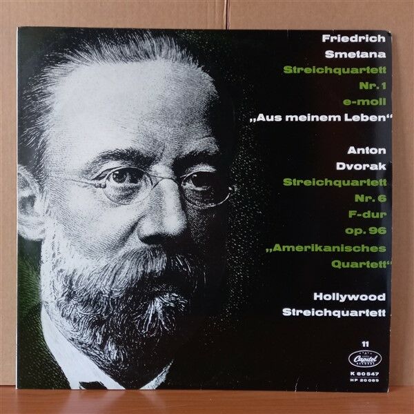 SMETANA: STREICHQUARTETT NR. 1 E-MOLL ''AUS MEINEM LEBEN'' / DVORAK: STREICHQUARTETT NR. 6 F-DUR / HOLLYWOOD STREICHQUARTETT - LP 2.EL PLAK