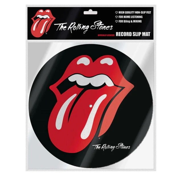 THE ROLLING STONES - OFFICIALY LICENSED RECORD SLIP MAT - PİKAP KEÇESİ