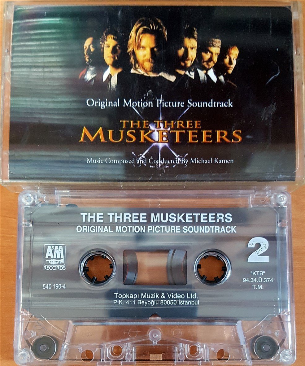 THE THREE MUSKETEERS SOUNDTRACK / MICHAEL KAMEN (1994) TOPKAPI KASET 2.EL