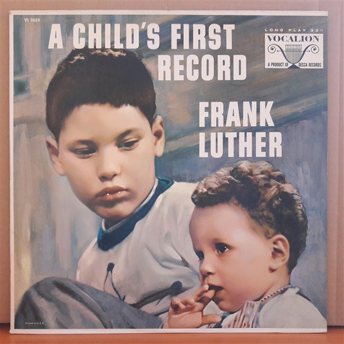 A CHILD'S FIRST RECORD - FRANK LUTHER - LP 2.EL PLAK