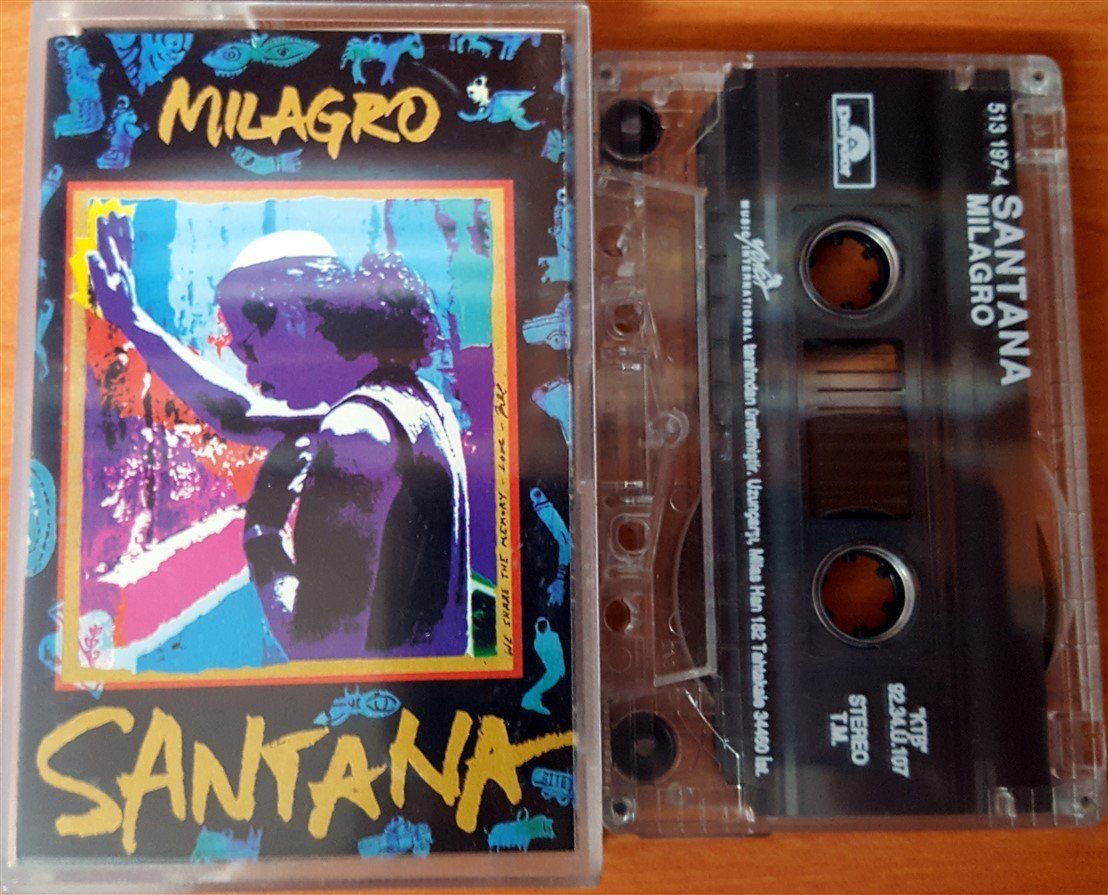 SANTANA - MILAGRO (1992) YONCA CASSETTE MADE IN TURKEY ''USED''