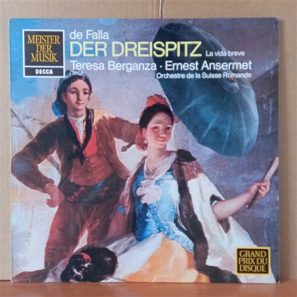 DEFALLA: DER DREISPITZ / LA VIDA BREVE / TERESA BERGANZA, ERNEST ANSERMET (1961) - LP 2.EL PLAK