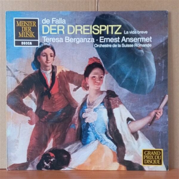 DEFALLA: DER DREISPITZ / LA VIDA BREVE / TERESA BERGANZA, ERNEST ANSERMET (1961) - LP 2.EL PLAK