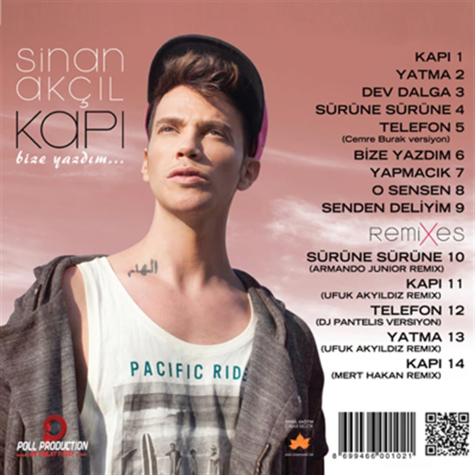 SİNAN AKÇIL - KAPI / BİZE YAZDIM (2013) - CD DIGIPAK AMBALAJINDA SIFIR