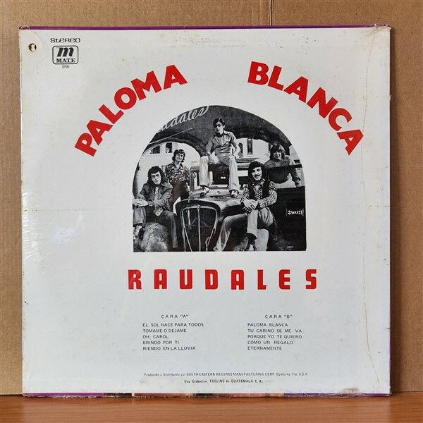 RAUDALES - PALOMA BLANCA - LP DÖNEM BASKISI SIFIR PLAK