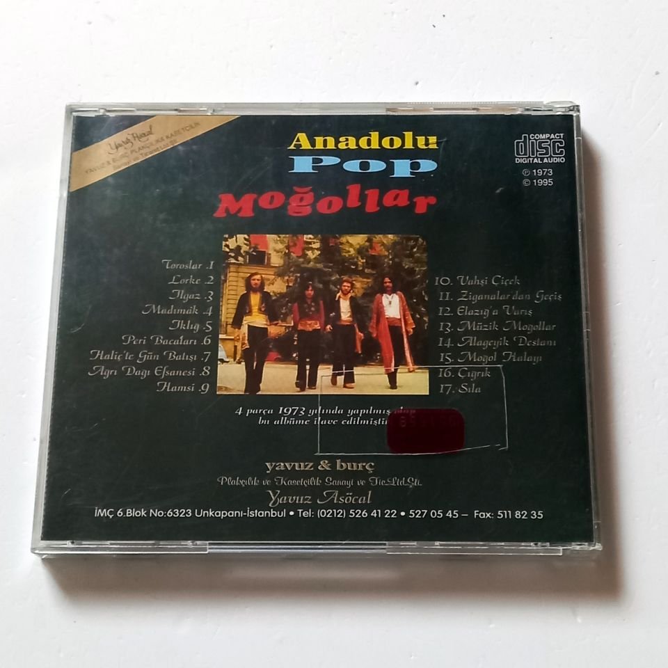 MOĞOLLAR - ANADOLU POP - CD YAVUZ & BURÇ PLAK 2.EL