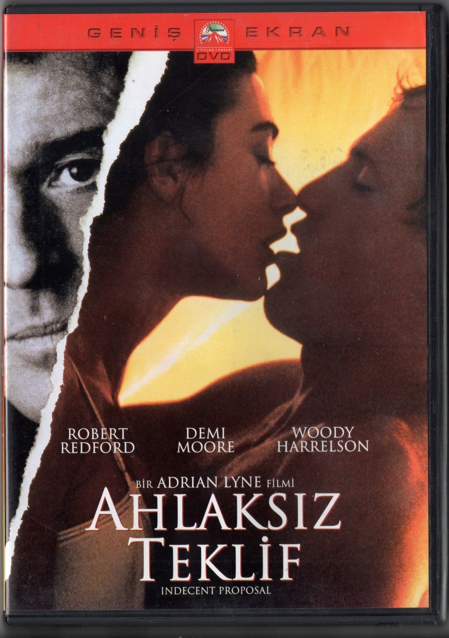 AHLAKSIZ TEKLİF - INDECENT PROPOSAL - ROBERT REDFORD - DEMI MOORE - WOODY HARRELSON - ADRIAN LYNE - DVD 2.EL