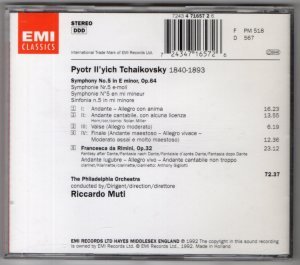 TCHAIKOVSKY: SYMPHONY NO.5, PHILADELPHIA ORCHESTRA, RICARDO MUTI - CD 2.EL