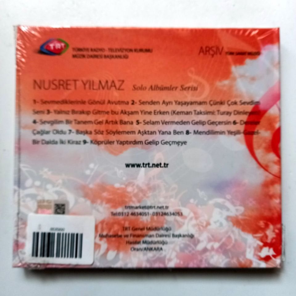 NUSRET YILMAZ /TÜRK SANAT MÜZİĞİ / TRT ARŞİV SERİSİ 245 - CD SIFIR