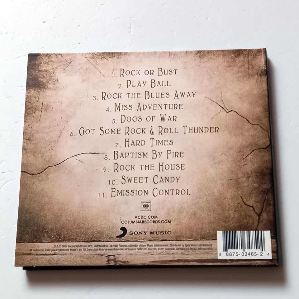 AC/DC – ROCK OR BUST (2014) - CD DIGIPAK 3D LENTICULAR COVER 2.EL