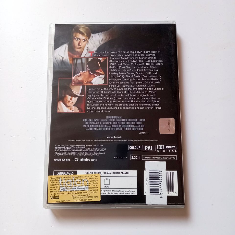 THE CHASE - MARLON BRANDO, JANE FONDA, ROBERT REDFORD, YÖN.: ARTHUR PENN - DVD 2.EL