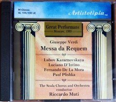 GIUSEPPE VERDI - MESSA DA REQUIEM / RICCARDO MUTI (1995) ARTISTOTIPIA / M-CLASSIC 2CD 2.EL