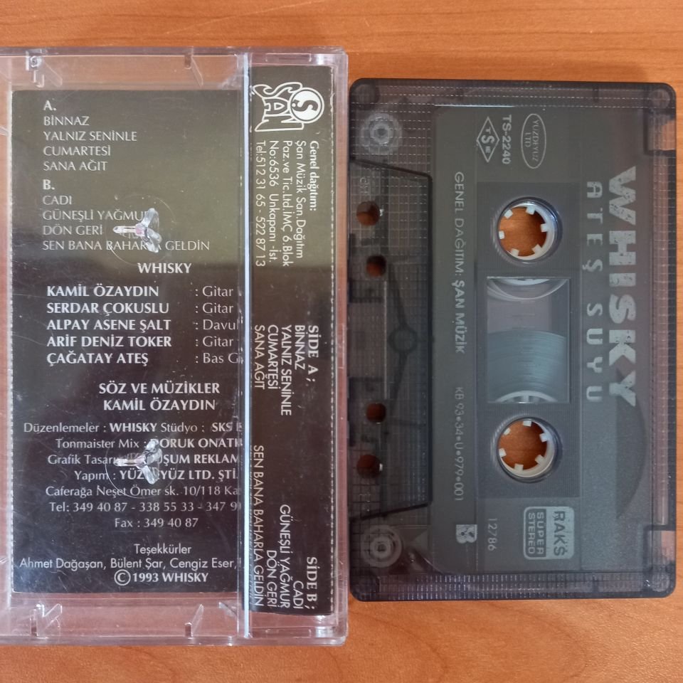 WHISKY - ATEŞ SUYU (1993) - KASET 2. EL