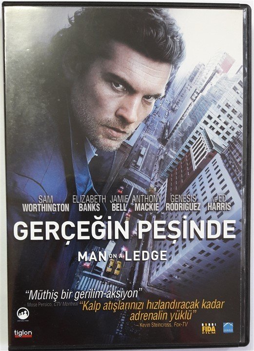 GERÇEĞİN PEŞİNDE - MAN ON A LEDGE - SAM WORTHINGTON - ED HARRIS - DVD 2.EL
