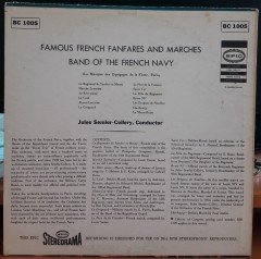 FAMOUS FRENCH FANFARES AND MARCHES - BAND OF THE FRENCH NAVY - PLAK 2.EL