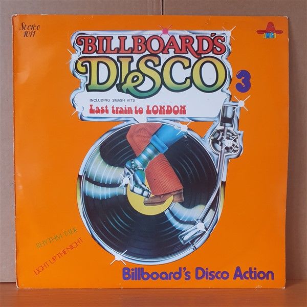 BILLBOARD'S DISCO ACTION 3 / JOCKO, CISSY HOUSTON, POSSITIVE FORCE, DR HOOK, ELECTRIC LIGHT ORCHESTRA - LP YERLİ BASKI 2.EL PLAK