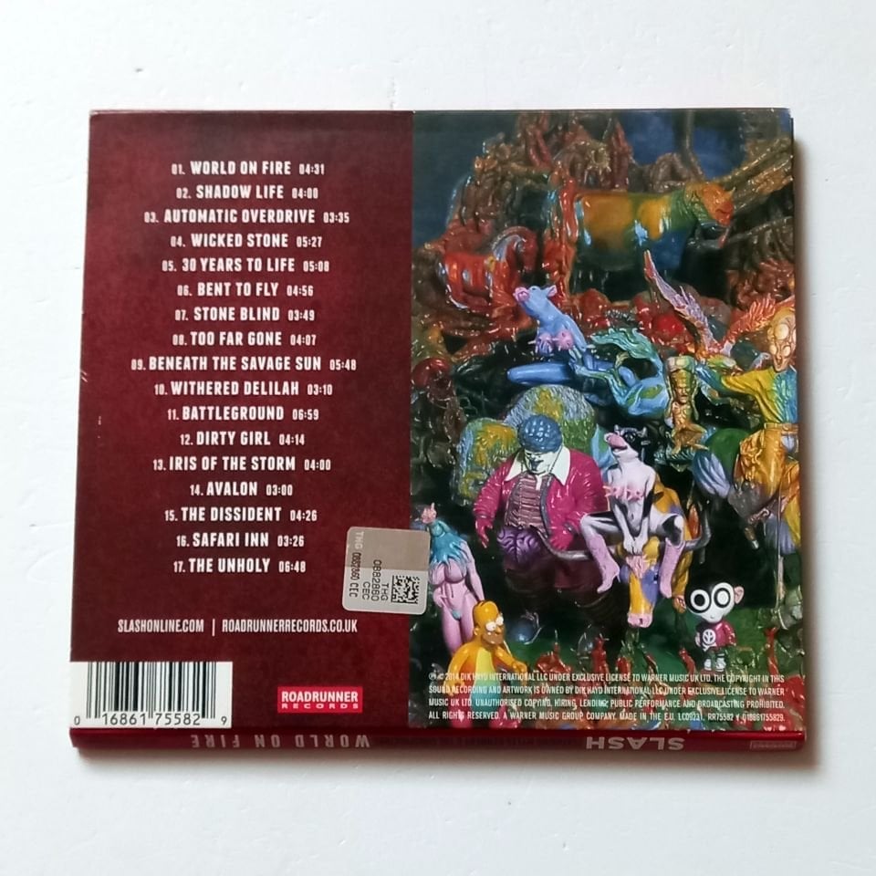 SLASH FEATURING MYLES KENNEDY & THE CONSPIRATORS – WORLD ON FIRE (2014) - CD GATEFOLD 2.EL