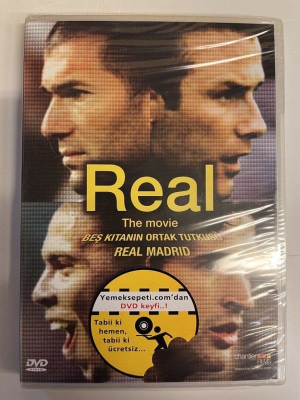 REAL THE MOVIE - BEŞ KITANIN ORTAK TUTKUSU REAL MADRID  - DVD AMBALAJINDA SIFIR