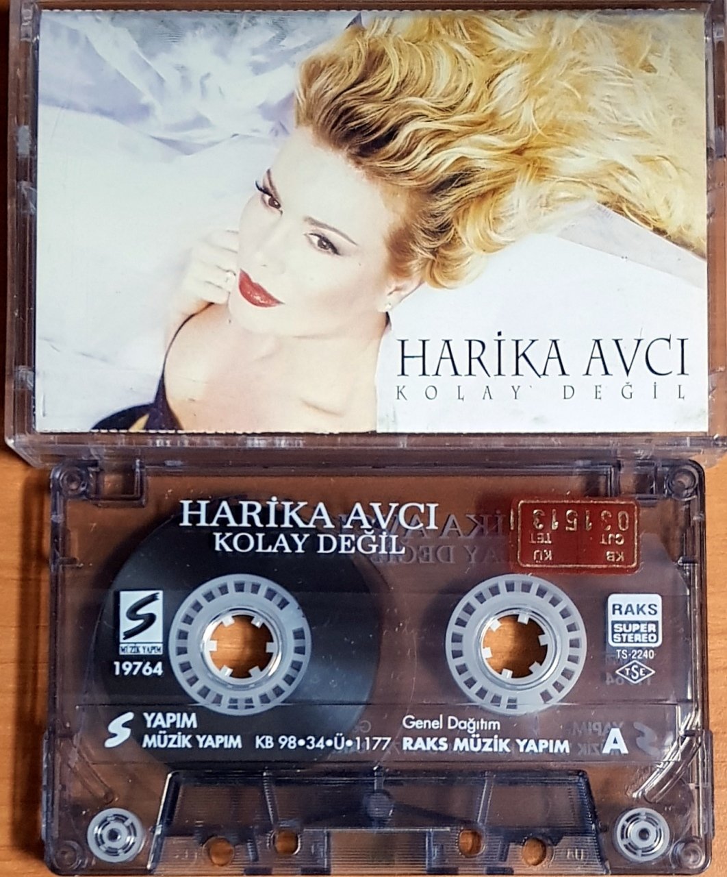 HARİKA AVCI - KOLAY DEĞİL (1998) S MÜZİK YAPIM KASET 2.EL