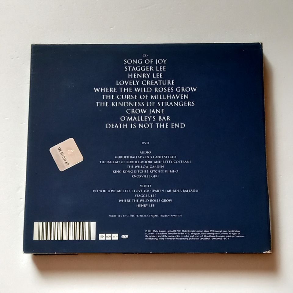 NICK CAVE AND THE BAD SEEDS – MURDER BALLADS (1996) - CD + DVD 2011 REISSUE DIGIPAK COLLECTOR\'S EDITION 2.EL